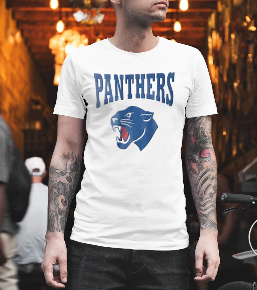 Panthers Blue Panther Head T-Shirt