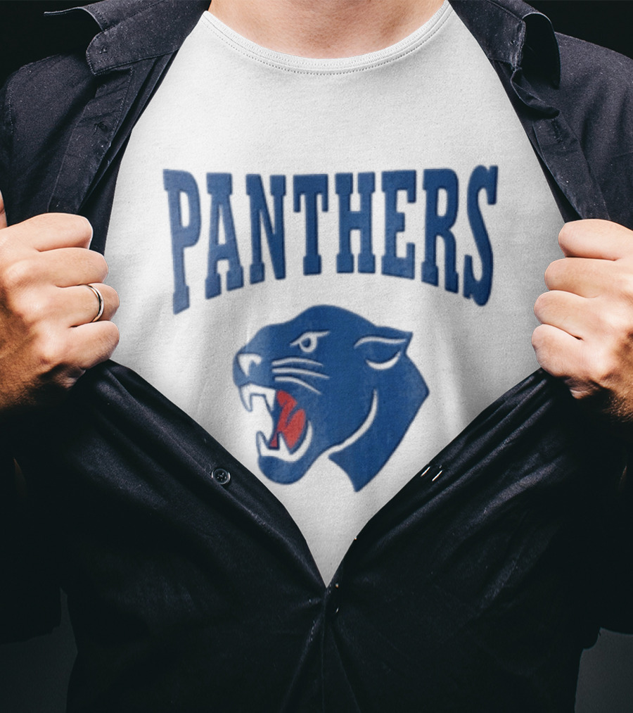 Panthers Blue Panther Head T-Shirt