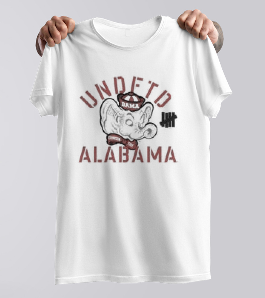 Undefeated Houndstooth Elephant Undefeated Alabama T-Shirt