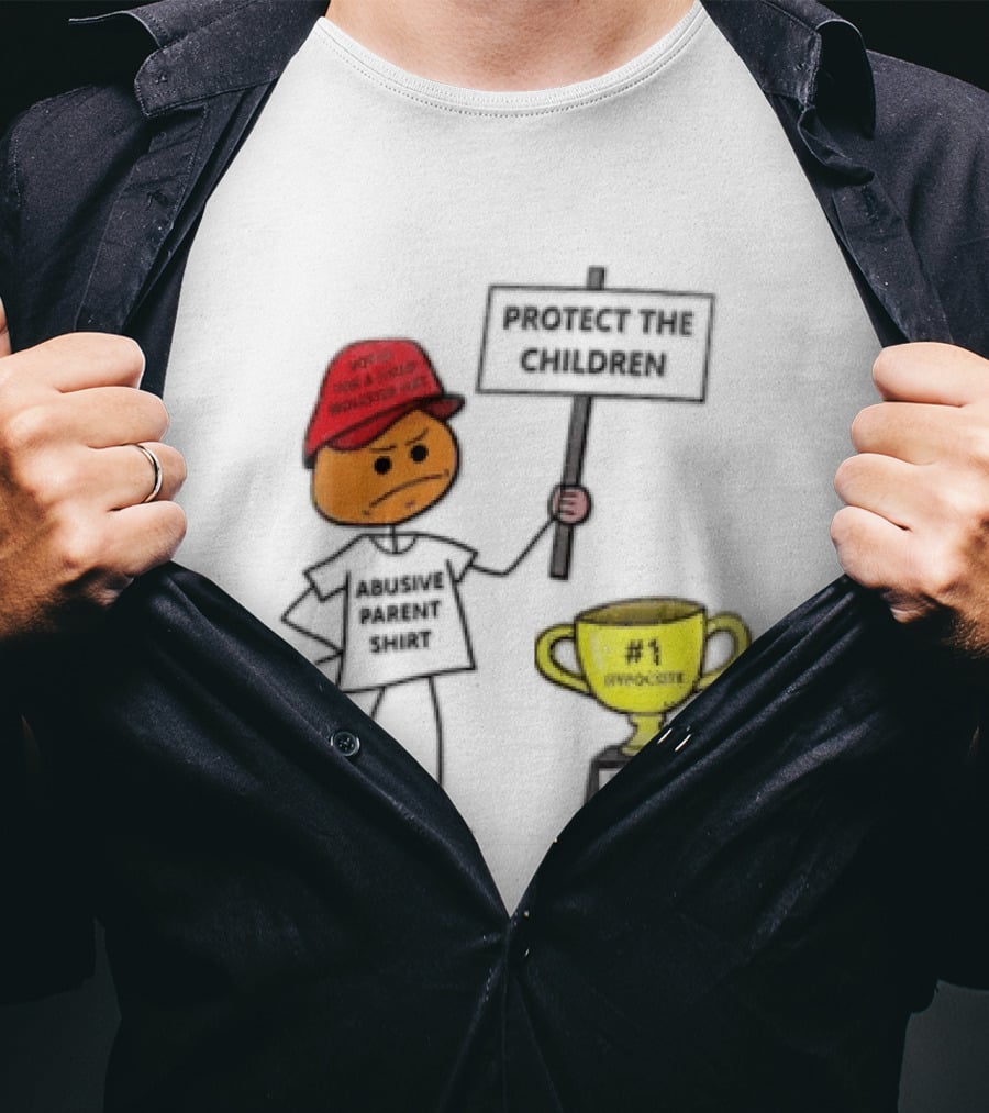 Voted FOR A Child Molester HAT Protect THE Children Abusive Parent Hypocrite Trophy T-Shirt