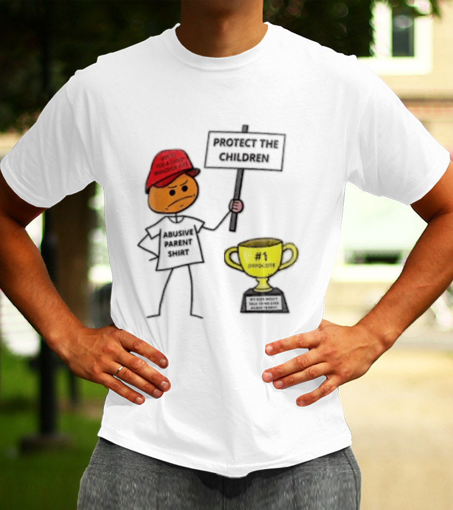 Voted FOR A Child Molester HAT Protect THE Children Abusive Parent Hypocrite Trophy T-Shirt