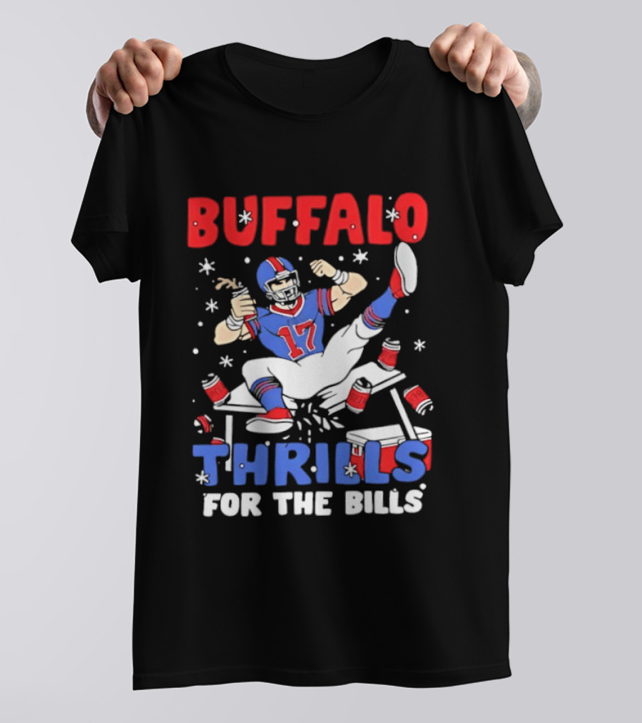 Buffalo Thrills For The Bills Football Table Crash Fun T-Shirt