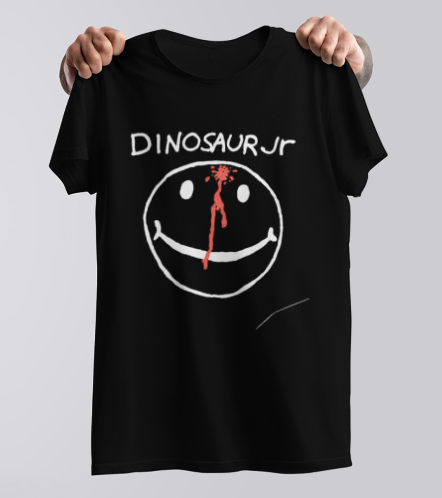 Carpetco Store Dinosaur Jr Smiley Black Face T-Shirt