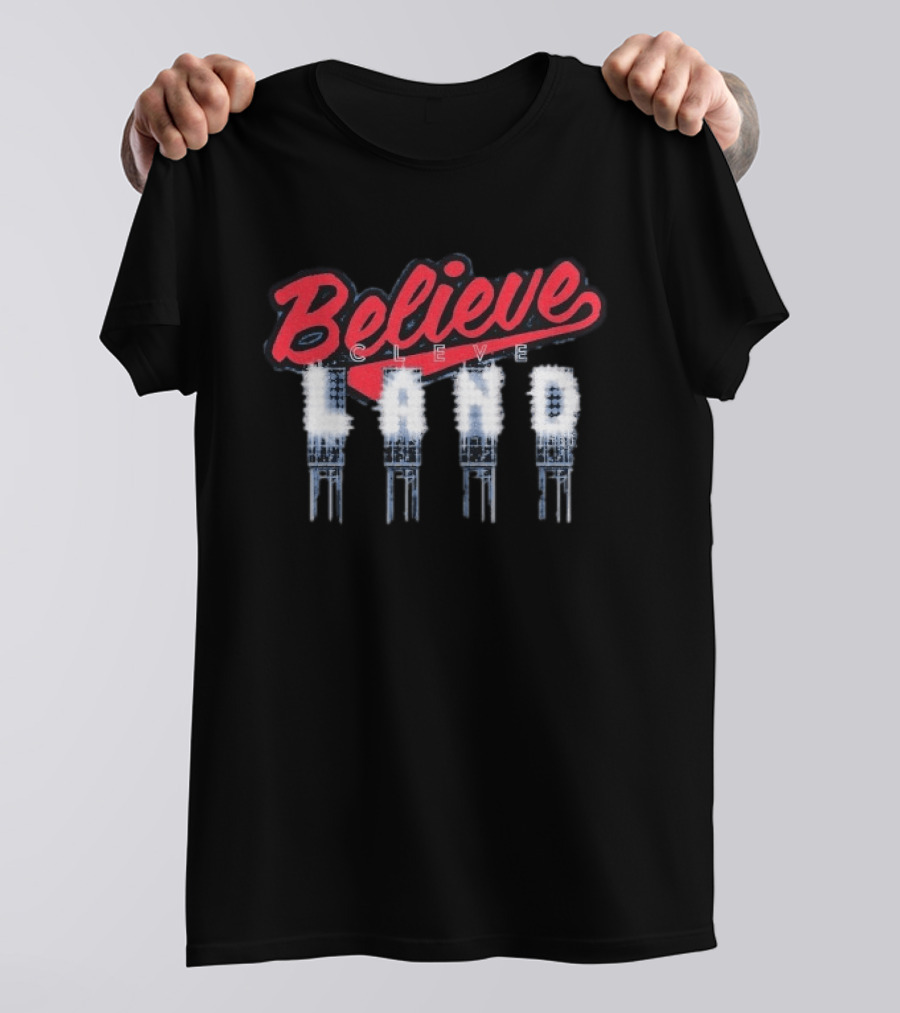 Cleveland Believe LAND LED Baseball Guardians T-Shirt