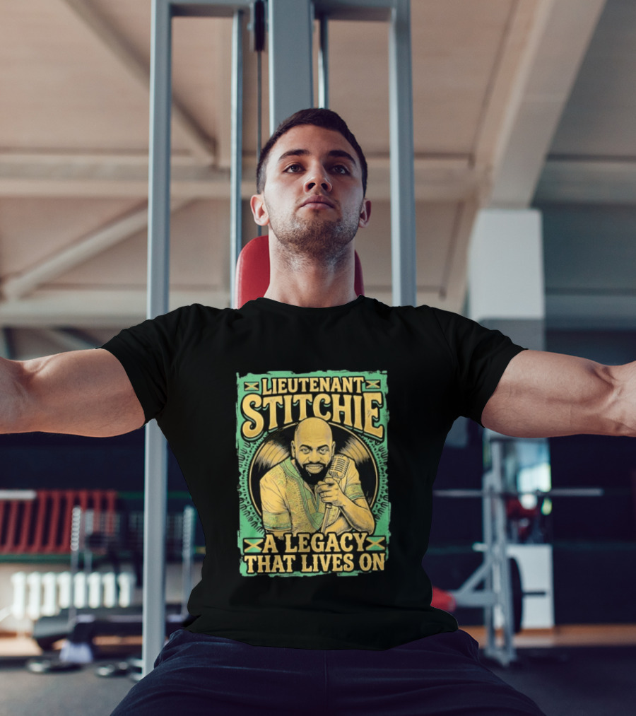 Lieutenant Stitchie A Legacy That Lives On Microphone Reggae T-Shirt