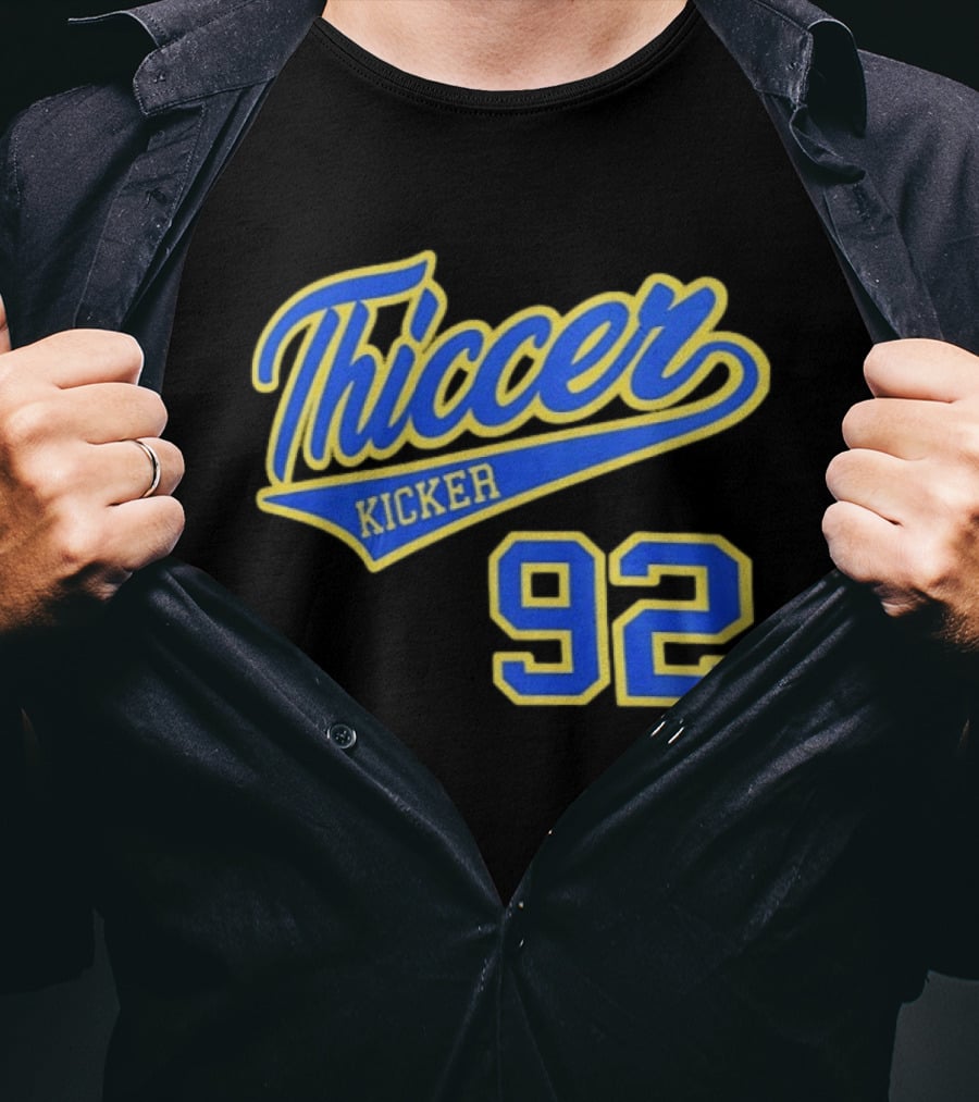 Harrison Mevis Los Angeles Rams Thicker Kicker 92 T-Shirt