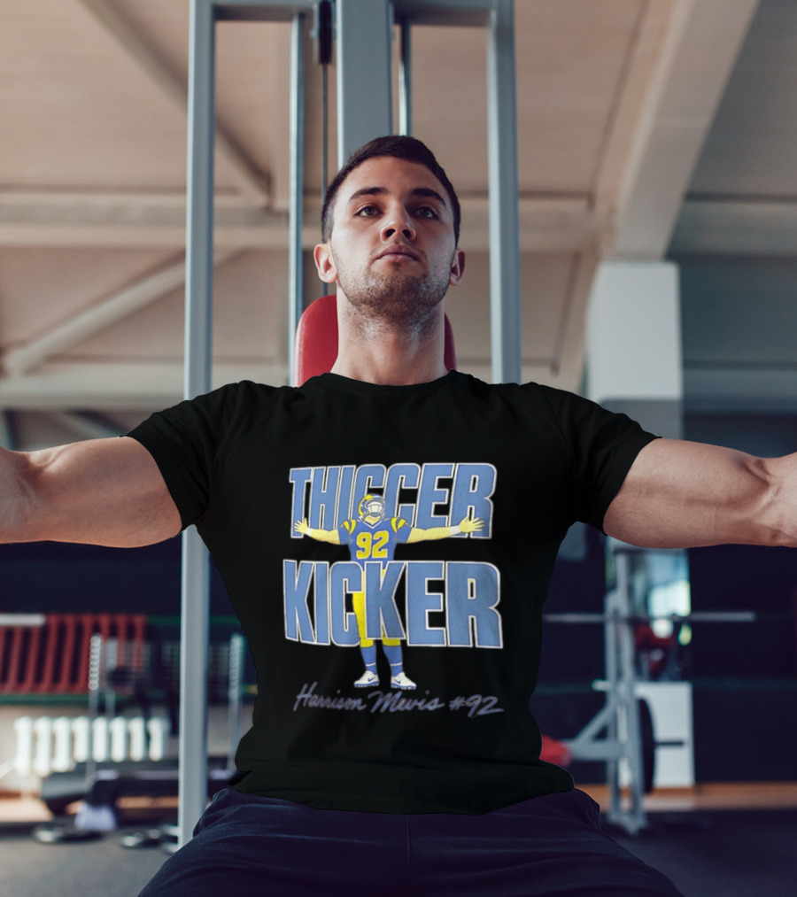 Harrison Mevis Thiccer Kicker 92 Los Angeles Rams T-Shirt