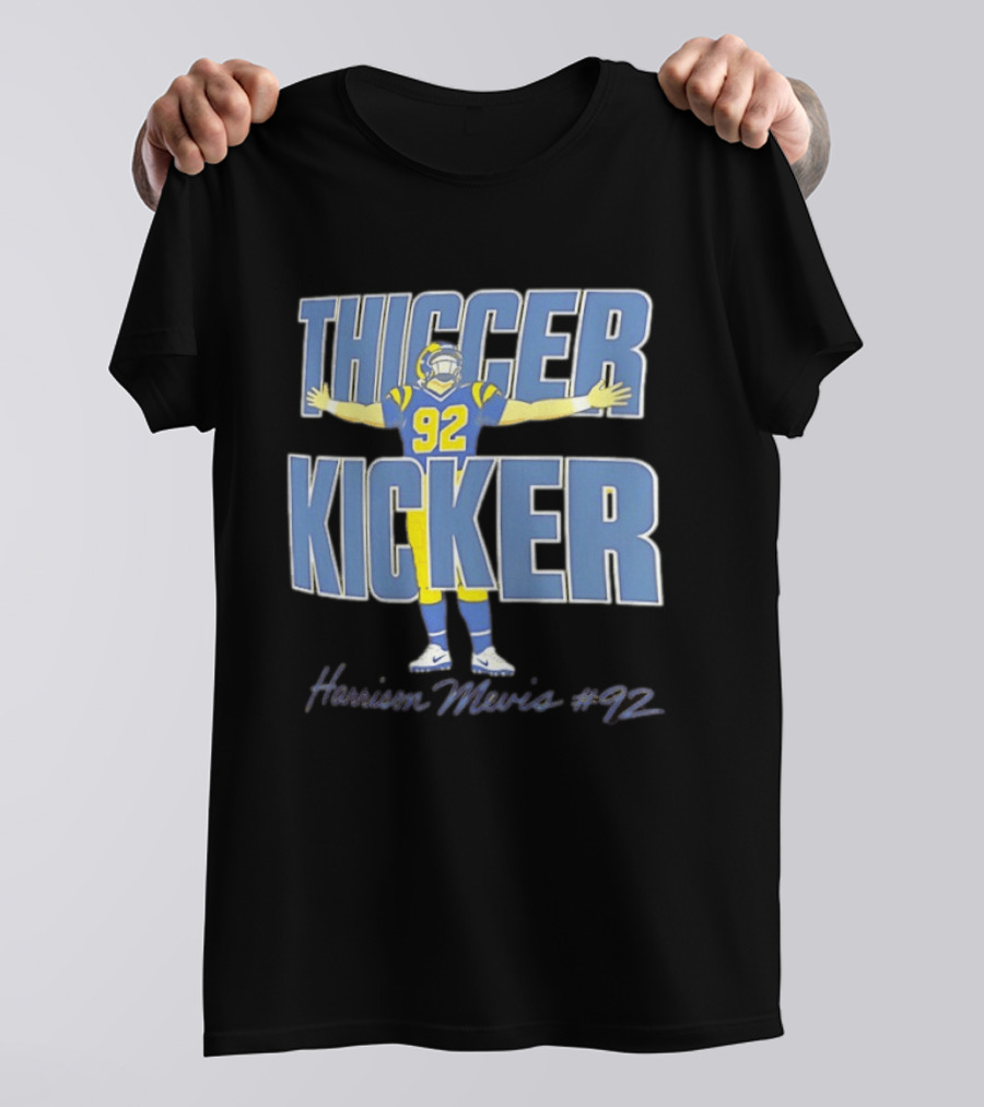 Harrison Mevis Thiccer Kicker 92 Los Angeles Rams T-Shirt