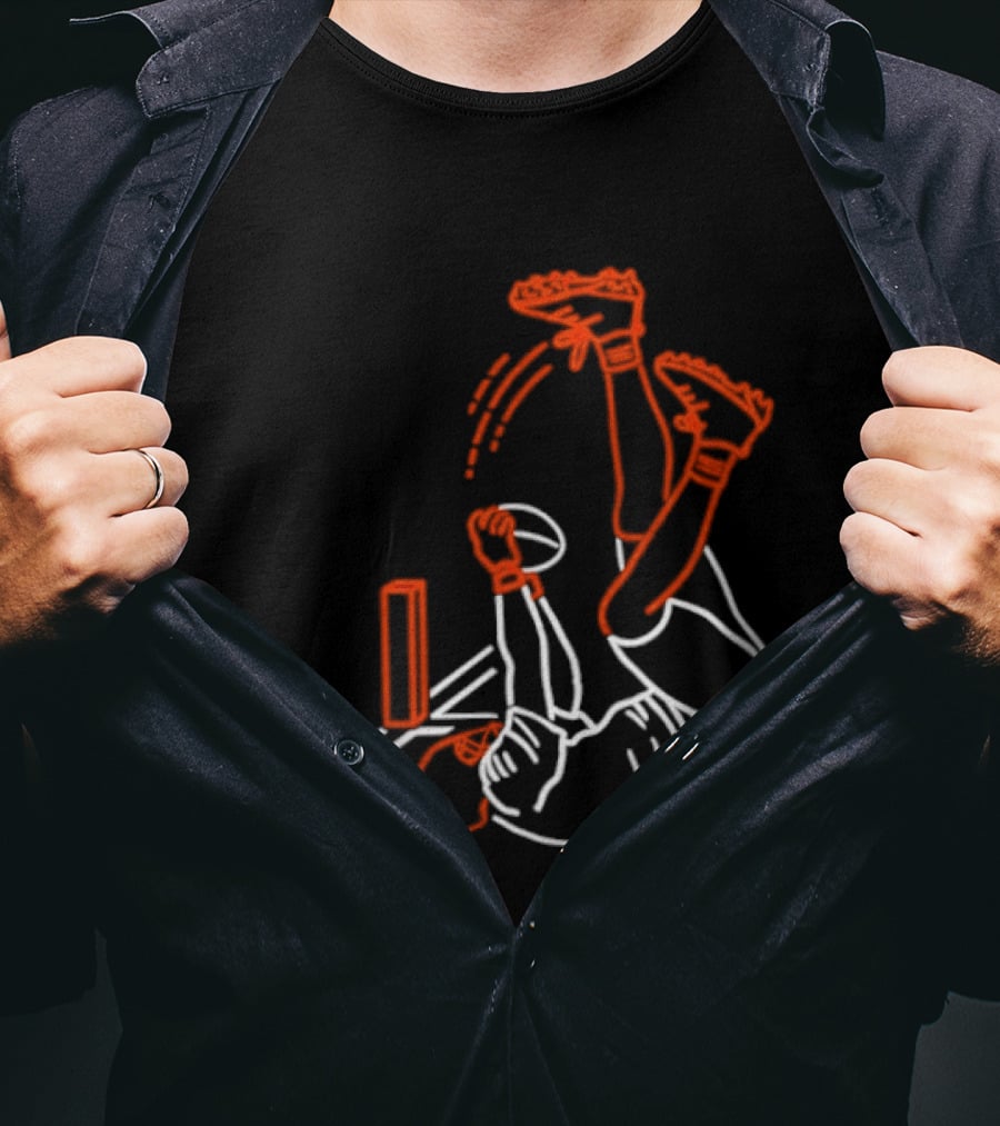 Cincinnati Bengals Head Under Heels Catch Higgins T-Shirt