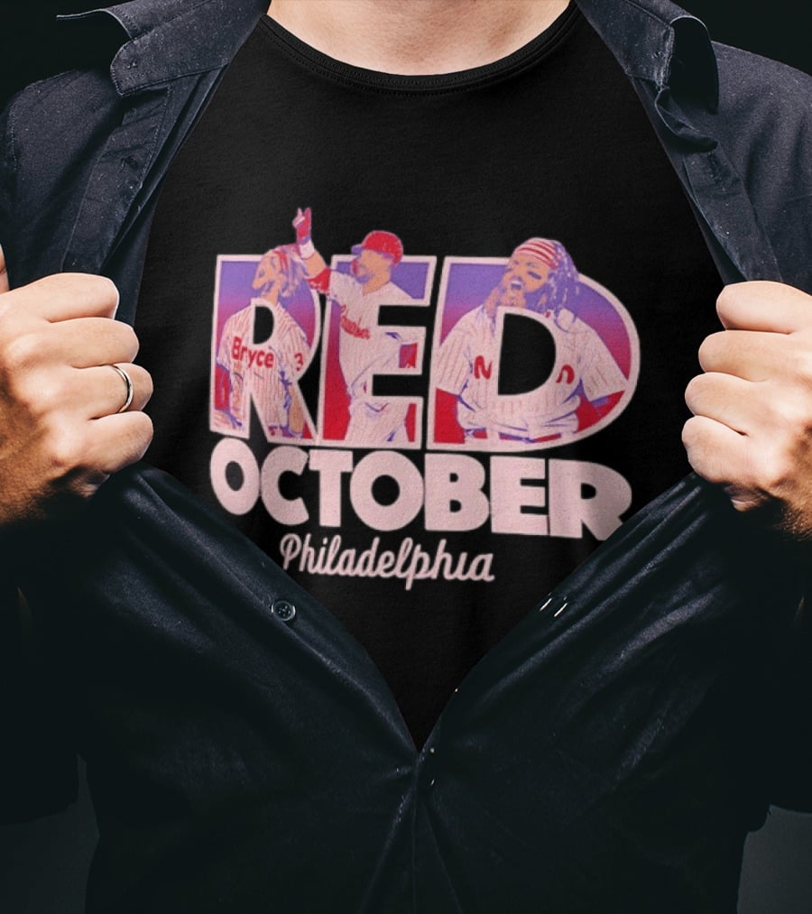 Red October Philadelphia Phillies Bryce 2026 Postseason T-Shirt