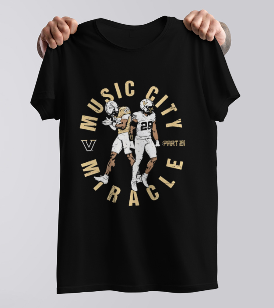 Vanderbilt Commodores Music City Miracle Part 2 Miles Capers 29 T-Shirt