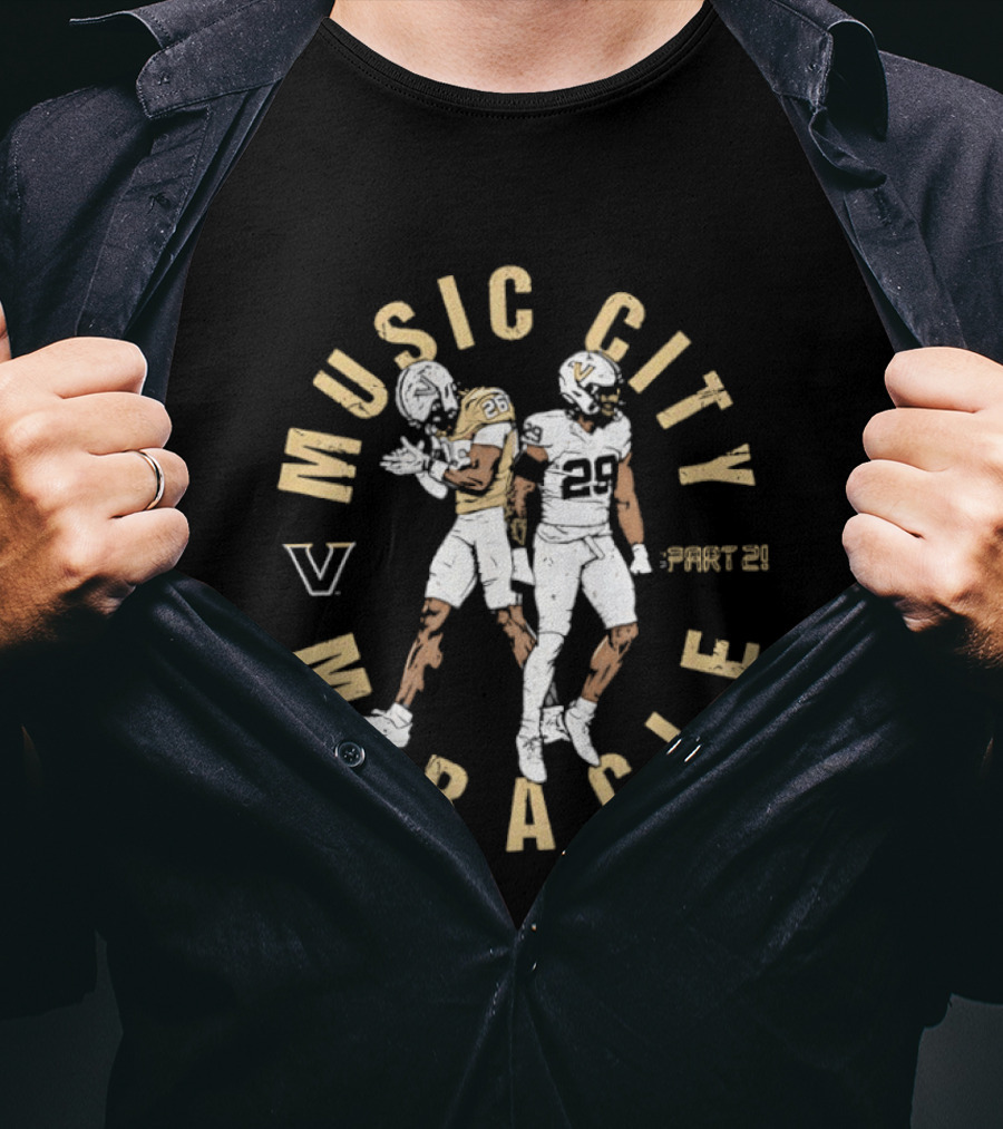 Vanderbilt Commodores Music City Miracle Part 2 Miles Capers 29 T-Shirt