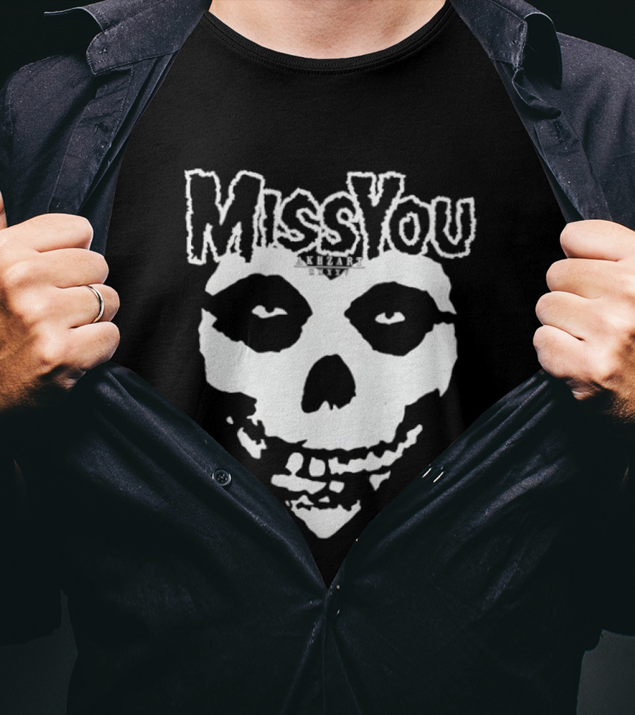 Miss You Skull Gothic Dark MMXXV Akhzart T-Shirt