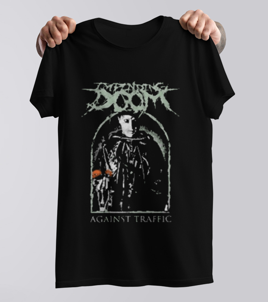 Impending Doom Against Traffic Skeleton T-Shirt