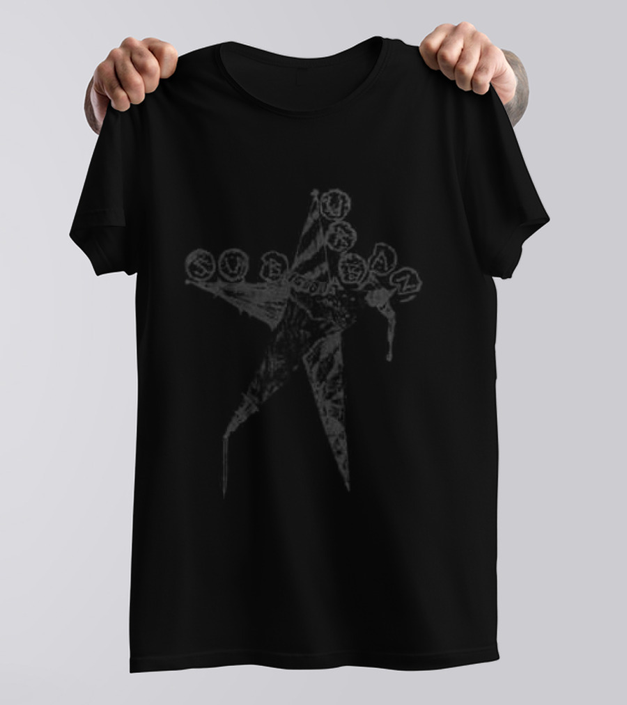 Sub Urban Store Artistic Scissors Star Black T-Shirt