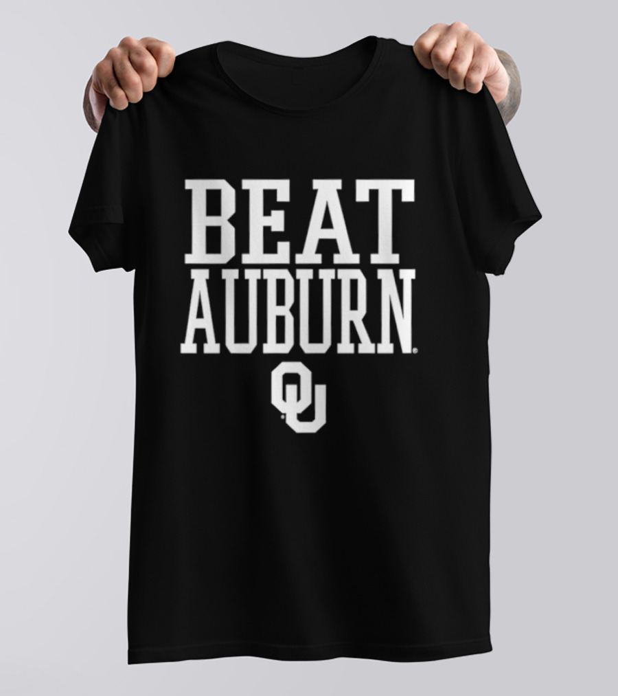 Oklahoma Sooners Beat Auburn Football NCAA 2026 OU T-Shirt