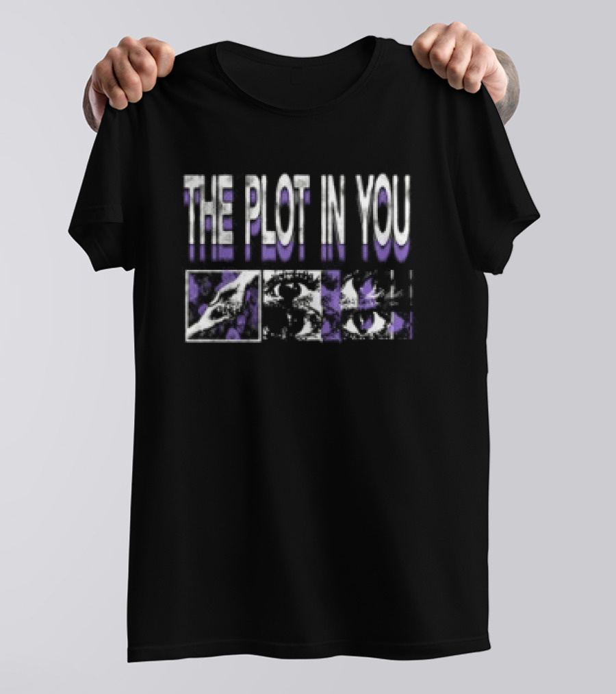 The Plot In You Closure Skull Purple White T-Shirt