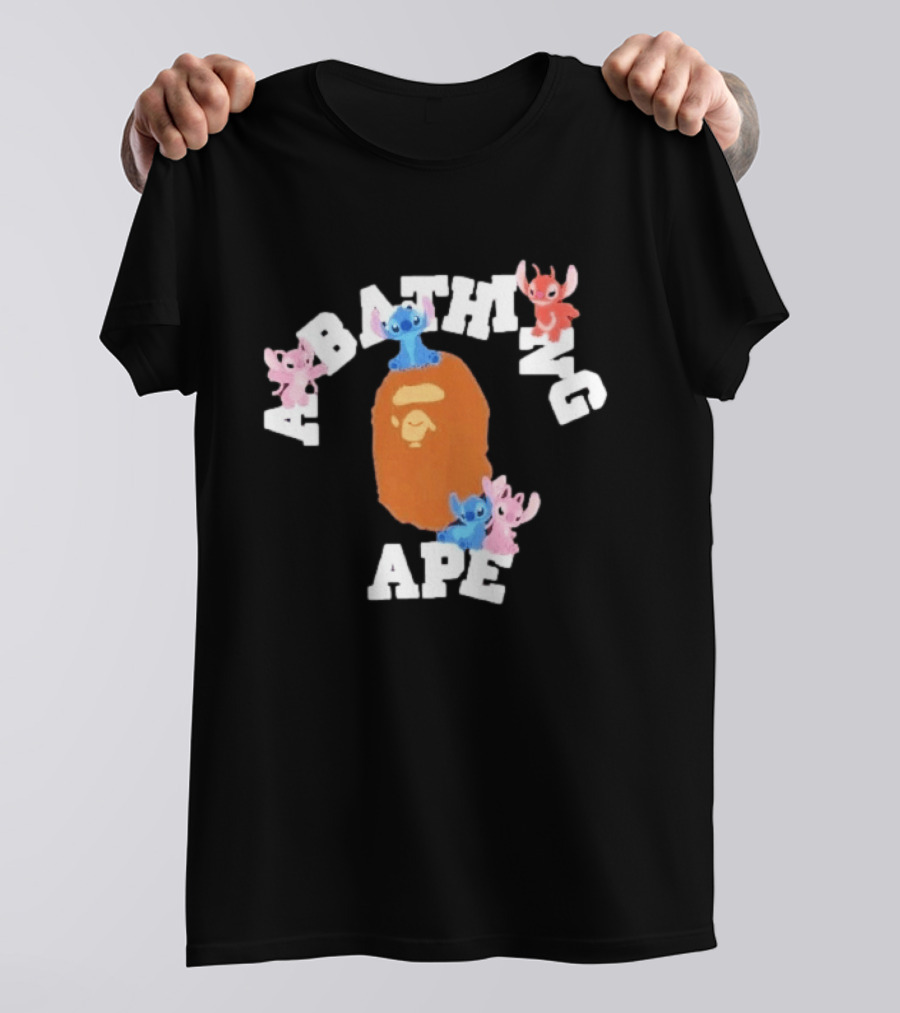 Original Bape A Bathing Ape Disney Stitch Collaboration T-Shirt