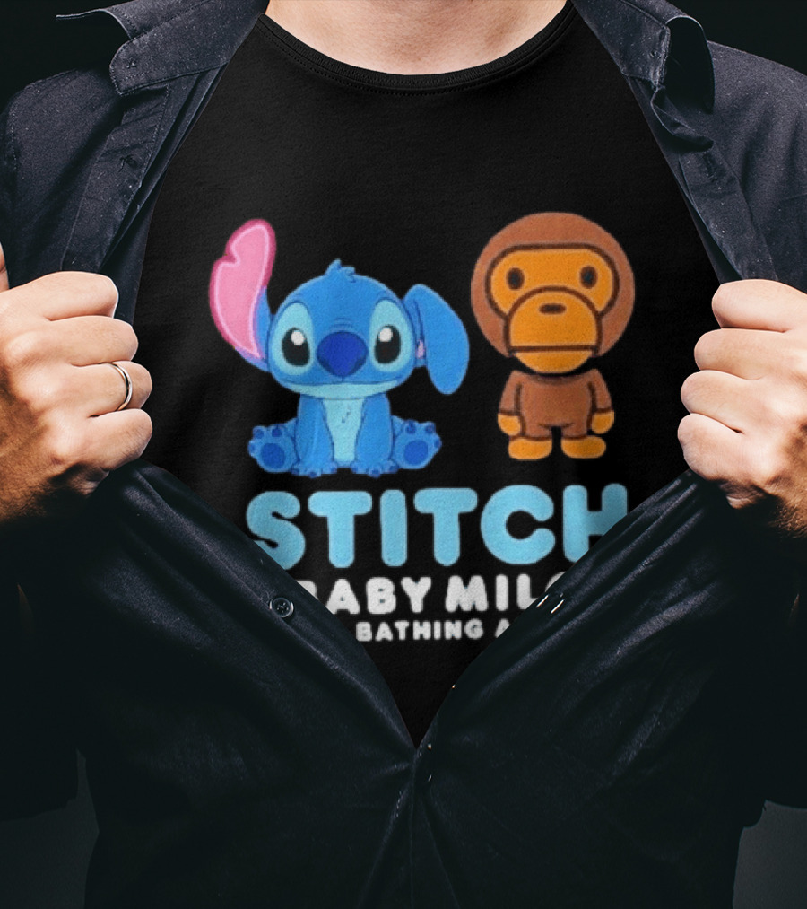 Bape X Disney Stitch Baby Milo A Bathing Ape Collab 2026 T-Shirt