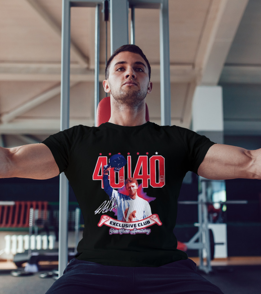 40 40 Club Curtain Call Pete Crow Armstrong Exclusive Chicago Cubs T-Shirt