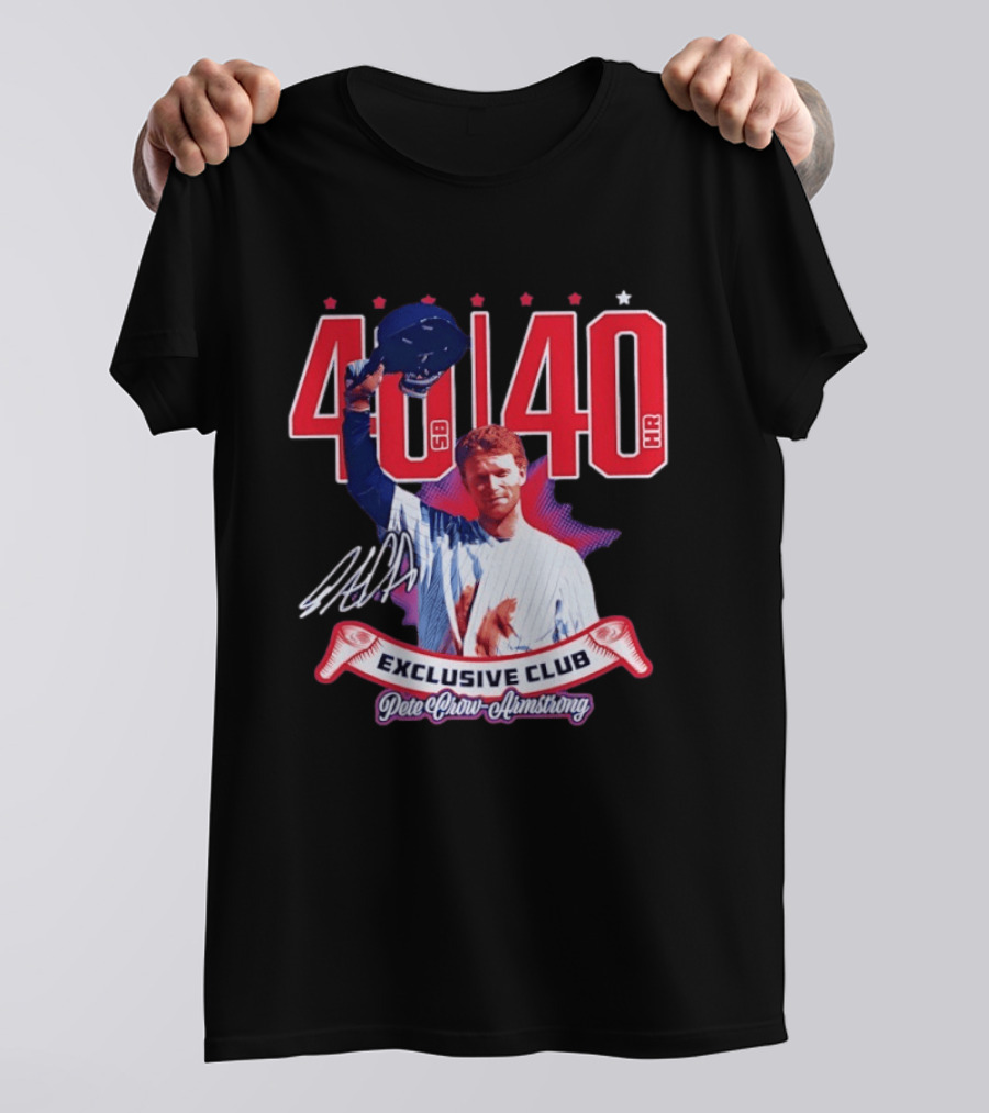 40 40 Club Curtain Call Pete Crow Armstrong Exclusive Chicago Cubs T-Shirt