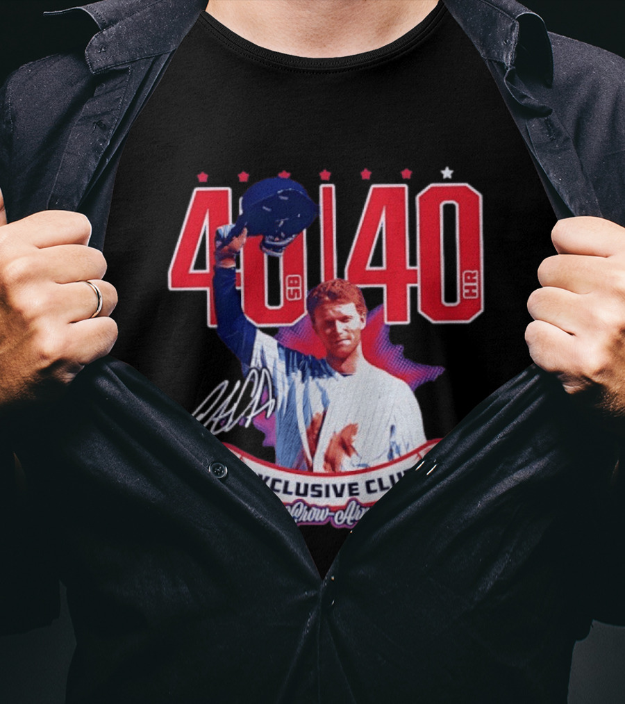 40 40 Club Curtain Call Pete Crow Armstrong Exclusive Chicago Cubs T-Shirt