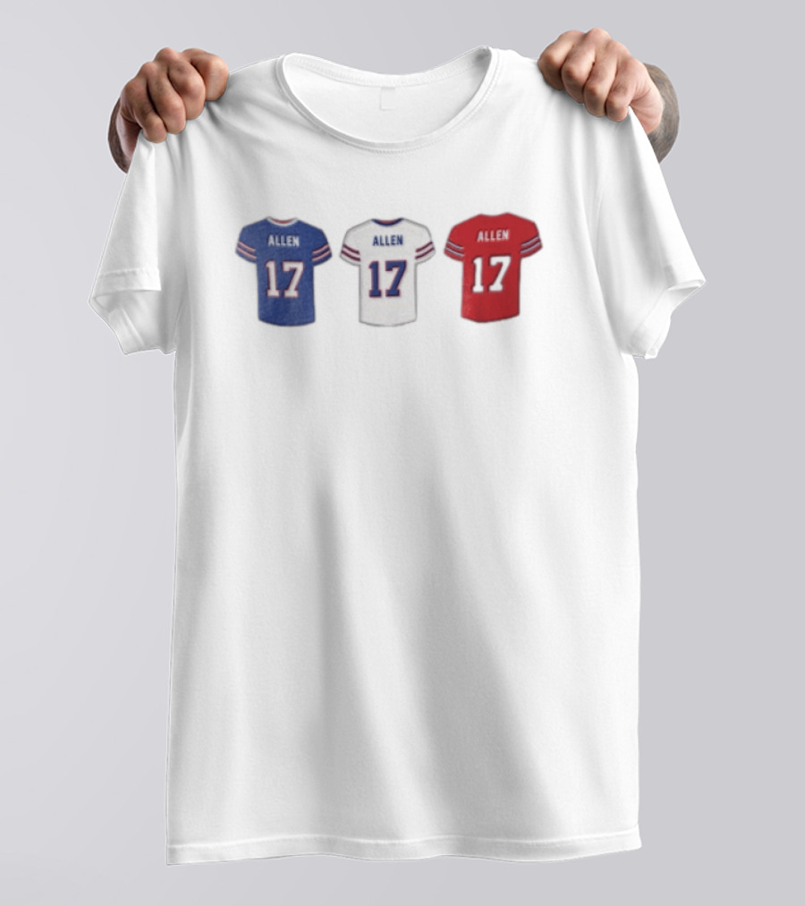 Allen Jerseys Buffalo 17 Football T-Shirt