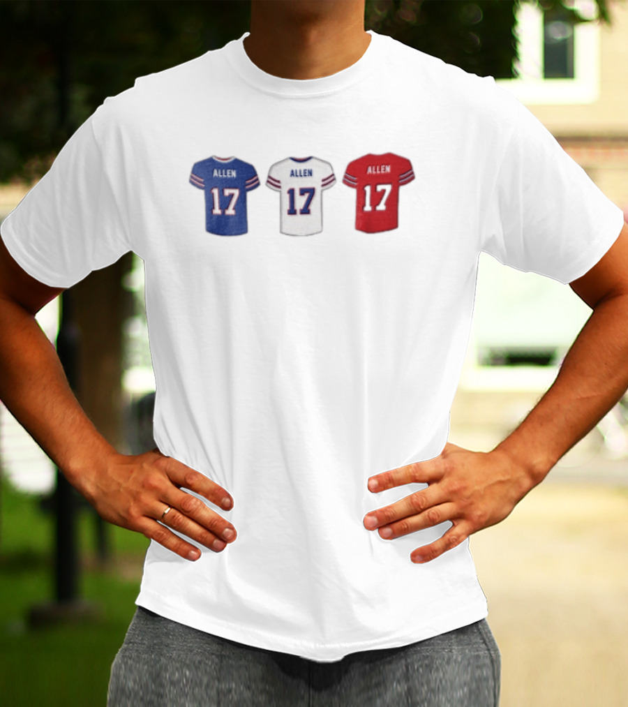 Allen Jerseys Buffalo 17 Football T-Shirt
