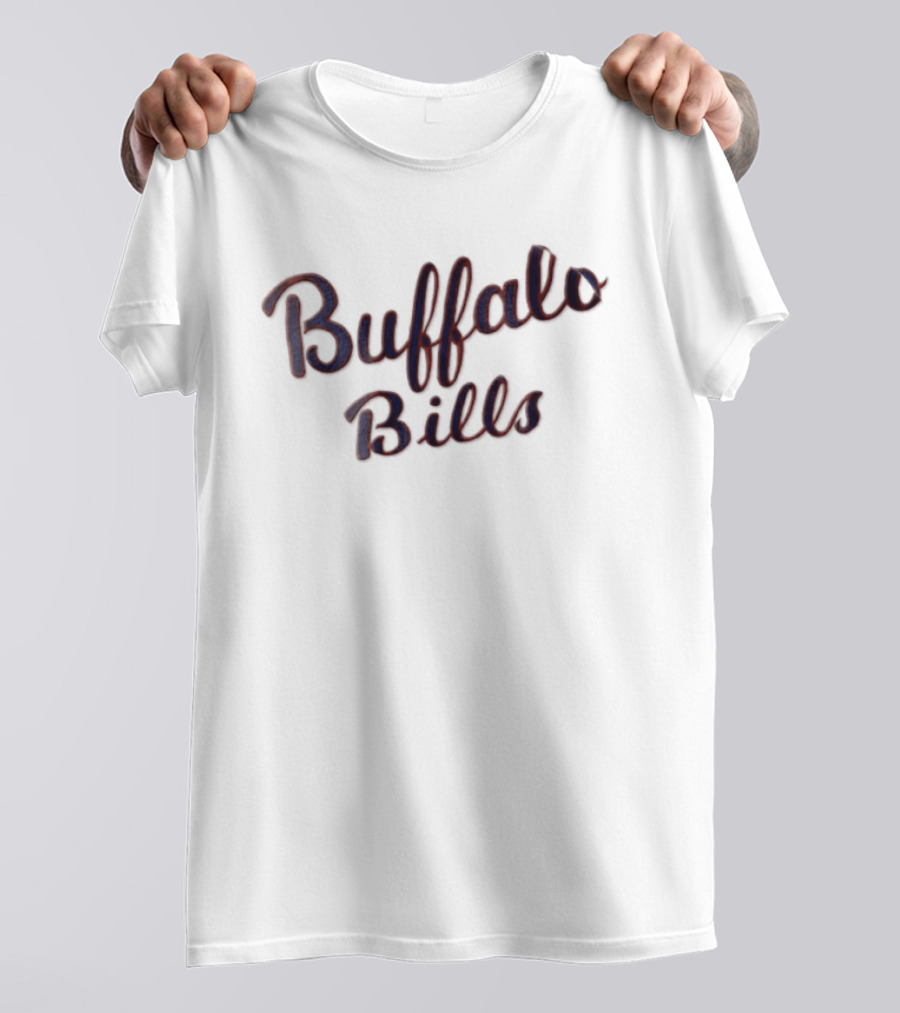 Buffalo Bills Script Text NFL Team Merchandise T-Shirt