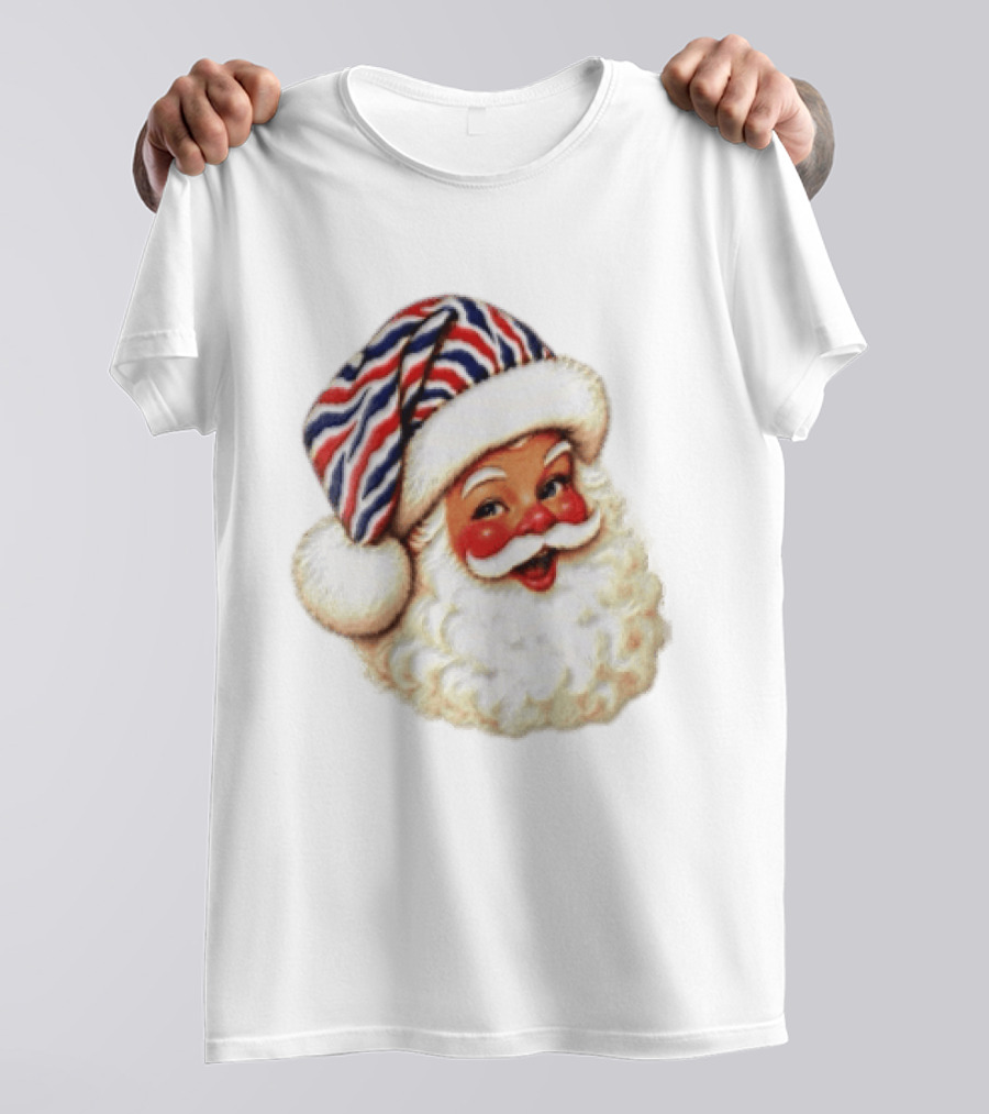 Buffalo Santa Christmas Holiday Vintage Cheerful Festive T-Shirt