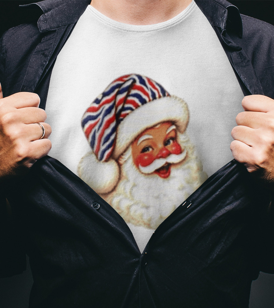Buffalo Santa Christmas Holiday Vintage Cheerful Festive T-Shirt