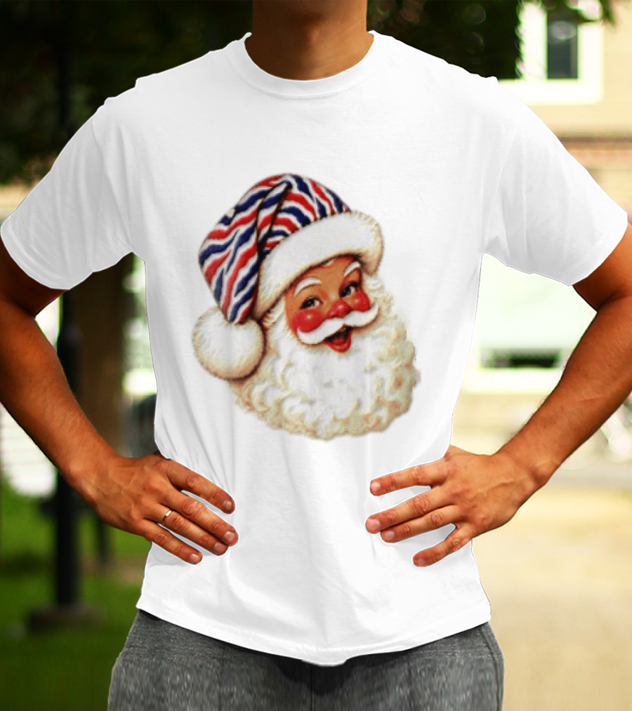 Buffalo Santa Christmas Holiday Vintage Cheerful Festive T-Shirt