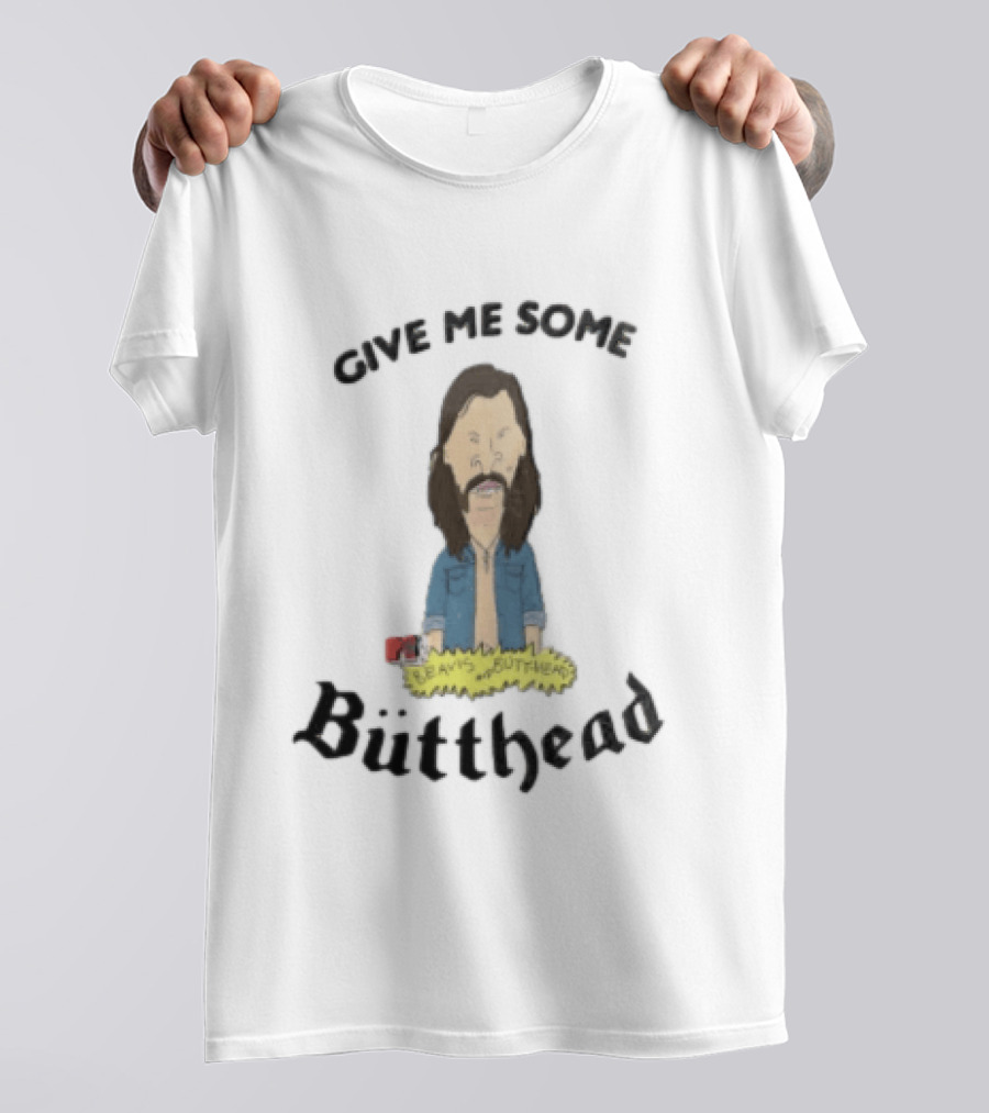 Give Me Some MTV Beavis And Butt Head Butthead Cartoon Long Brown T-Shirt