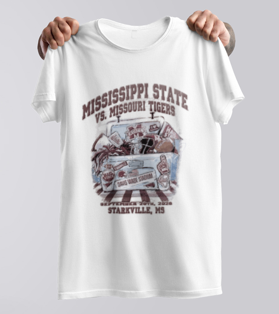 Mississippi State Bulldogs Davis Wade Stadium Hail State Starkville Mississippi T-Shirt