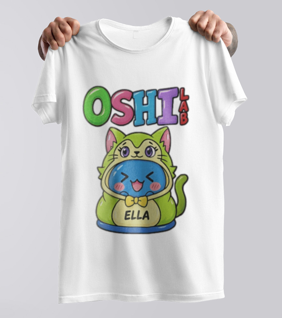 Oshi Lab Cute Cat Ella Kawaii T-Shirt