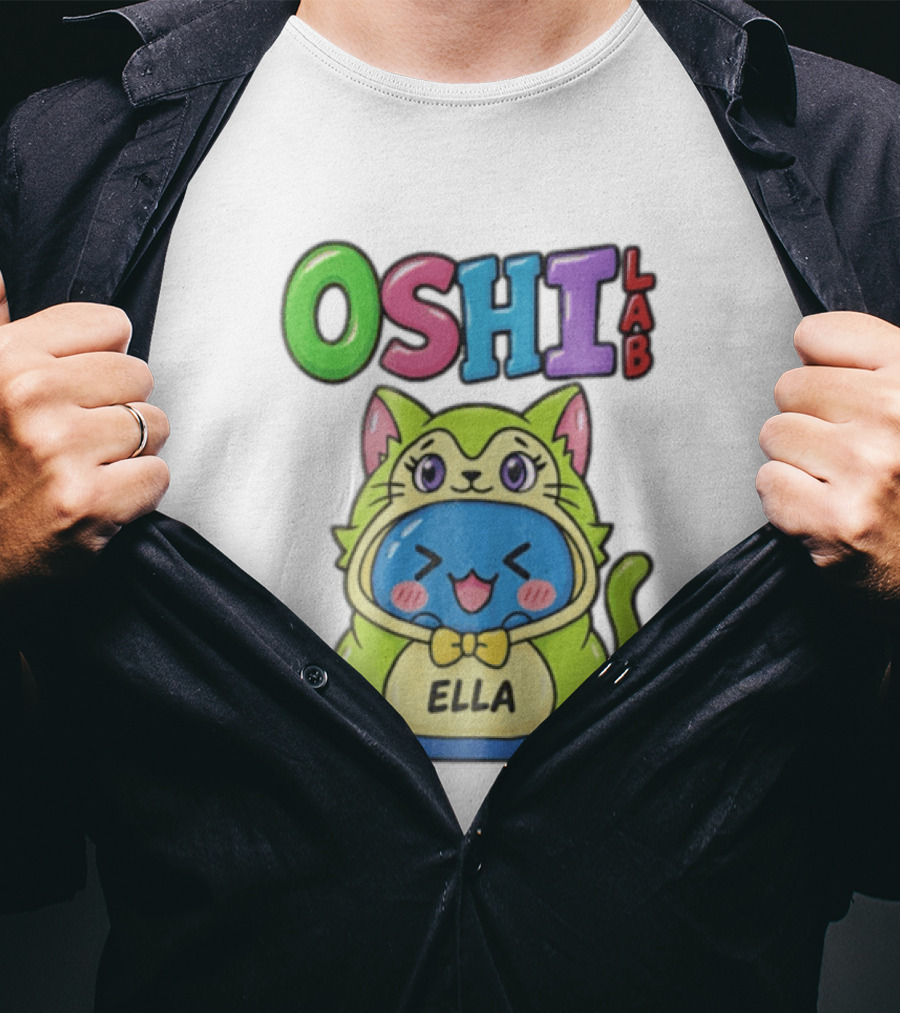 Oshi Lab Cute Cat Ella Kawaii T-Shirt