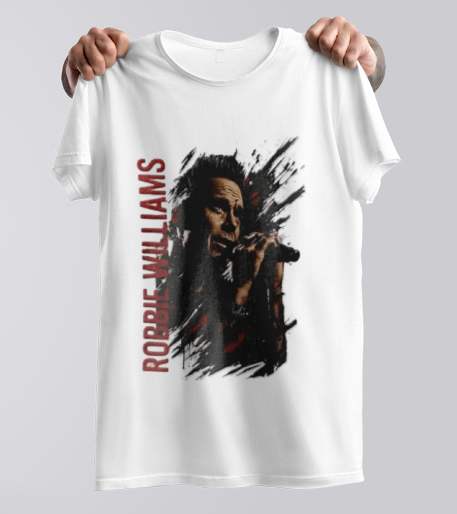 Robbie Williams Britpop Australia New Zealand 2026 Tour Concert Singer T-Shirt