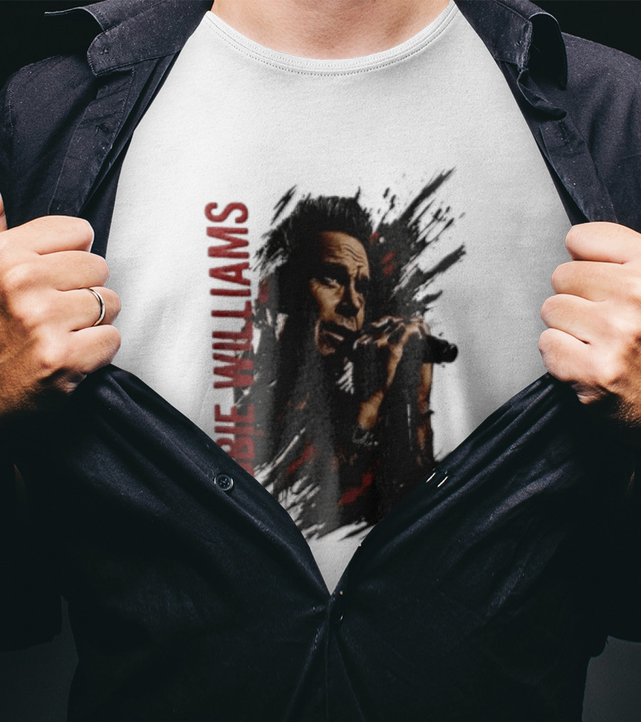 Robbie Williams Britpop Australia New Zealand 2026 Tour Concert Singer T-Shirt
