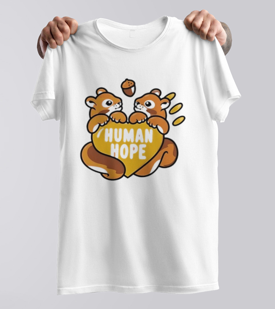 Human Hope J HOPE X Human Made Season 2 Squirrels Heart Acorn T-Shirt