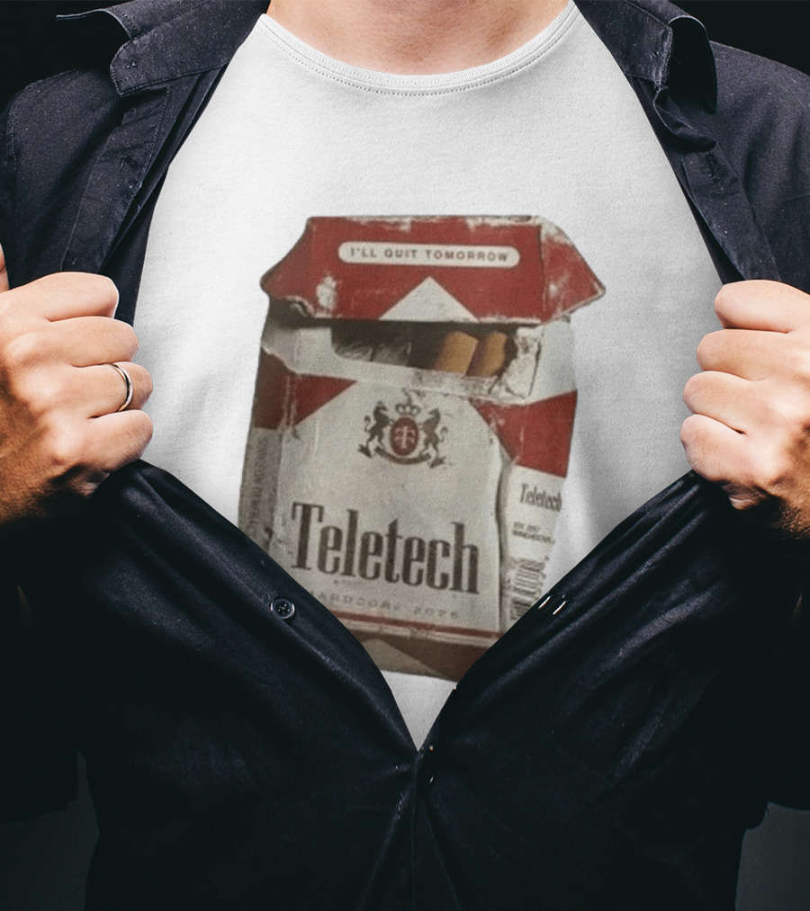 Teletech I'll Quit Tomorrow Hardcore 2026 Reds T-Shirt
