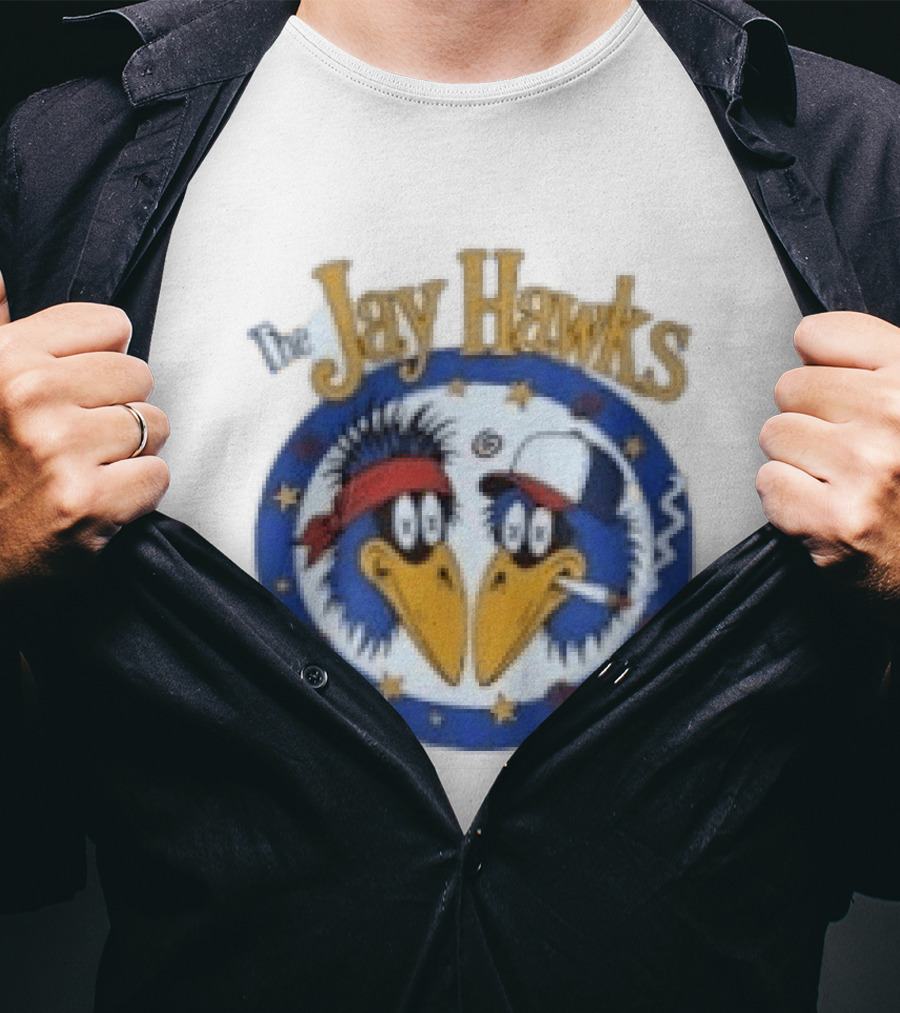 The Jay Hawks Smoking Cartoon Birds T-Shirt