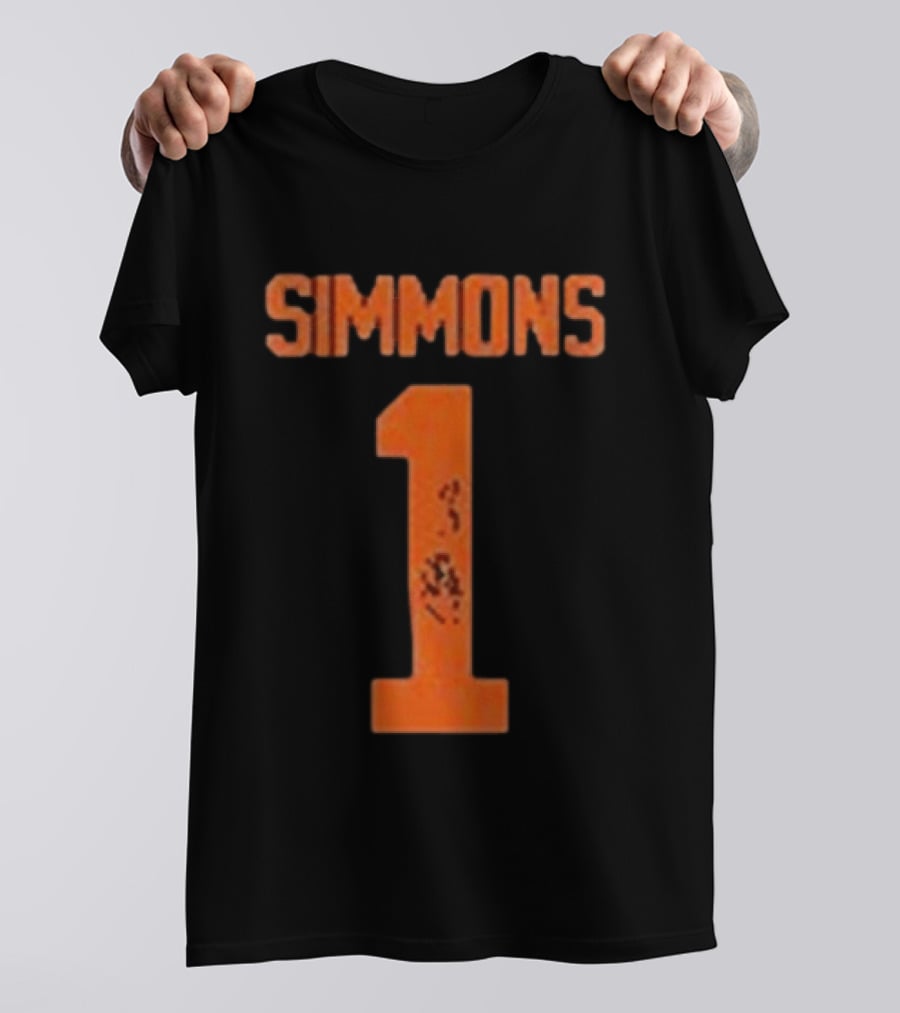 SIMMONS 1 Texas Longhorns Football T-Shirt