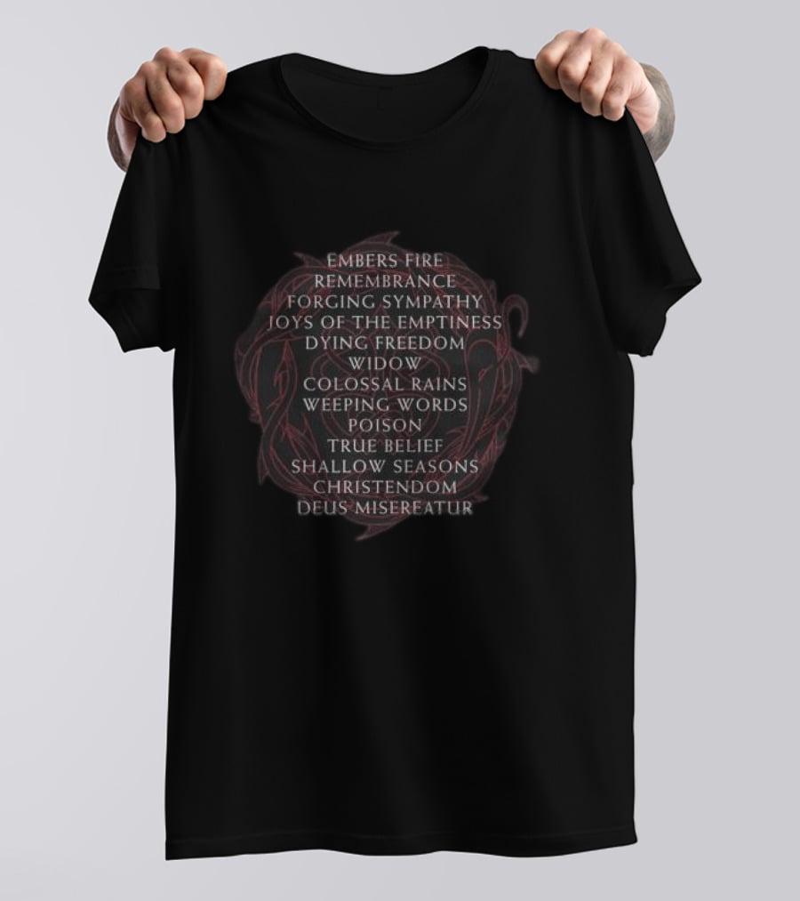 Paradiselost Store Tracklist T-Shirt