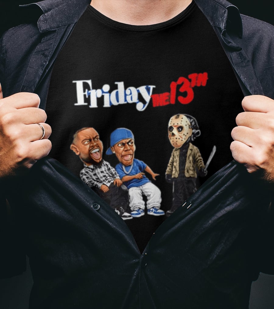 Friday The 13th Character Mashup Halloween 2026 Damnnnn Meme T-Shirt