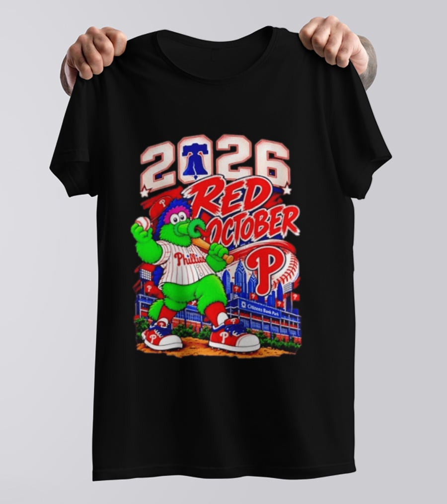 Philadelphia Phillies 2026 Red October Citizens Bank Park Postseason T-Shirt