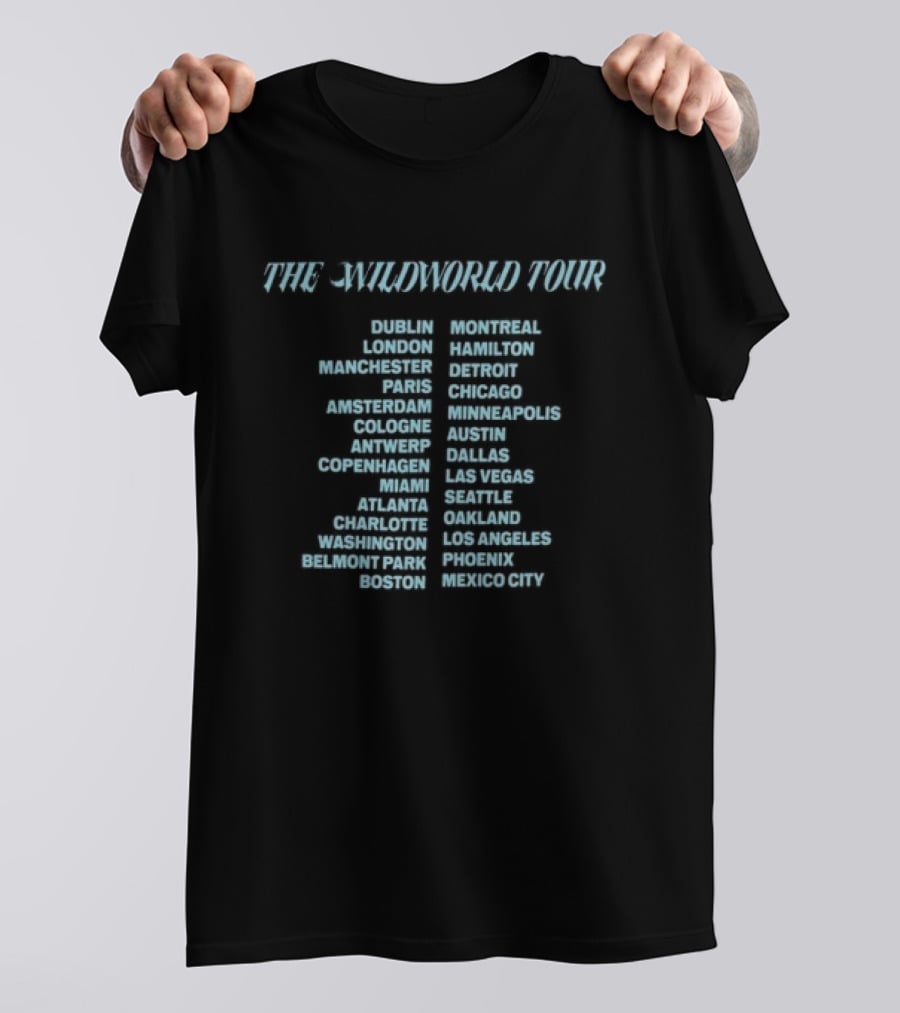 Katseye Wildworld Tour 2026 Chicago New Orleans Philadelphia Toronto Denver T-Shirt