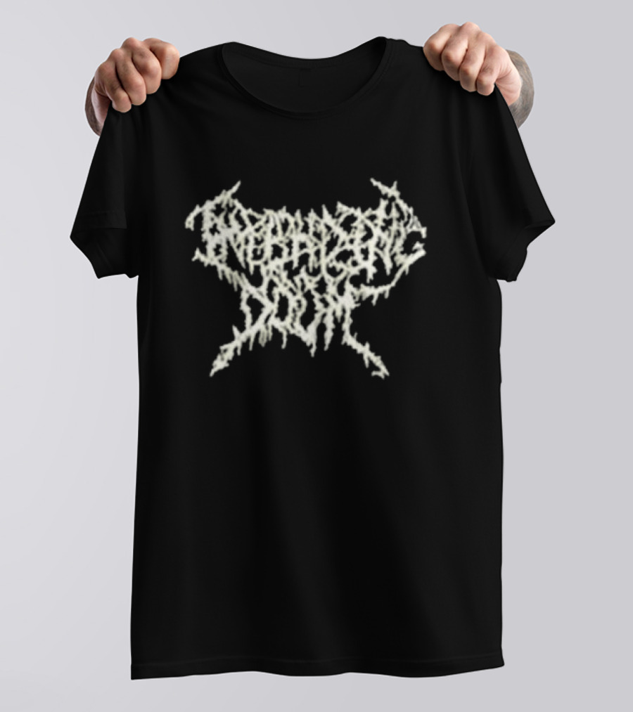 Ritual Doom Against Traffic White Distressed Font T-Shirt
