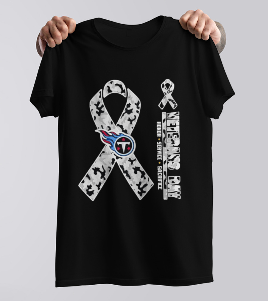 Tennessee Titans X Veterans Day 2026 Honor Service Sacrifice T-Shirt