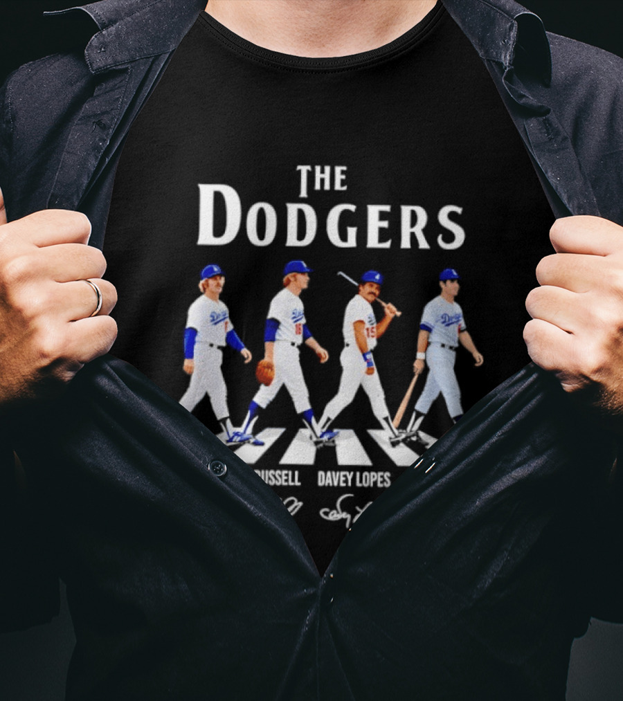 The Dodgers Don Sutton Ron Cey Davey Lopes Steve Garvey Abbey Road T-Shirt