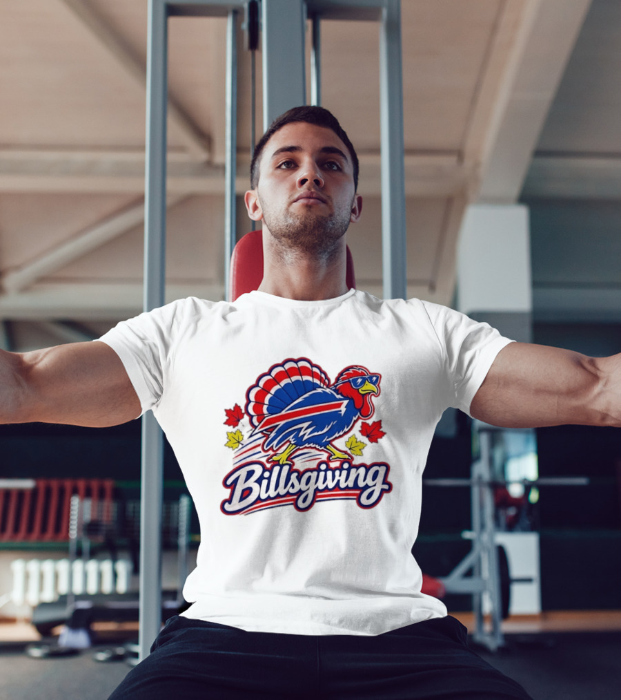 Buffalo Bills Thanksgiving 2026 Turkey Billsgiving Football Celebration T-Shirt